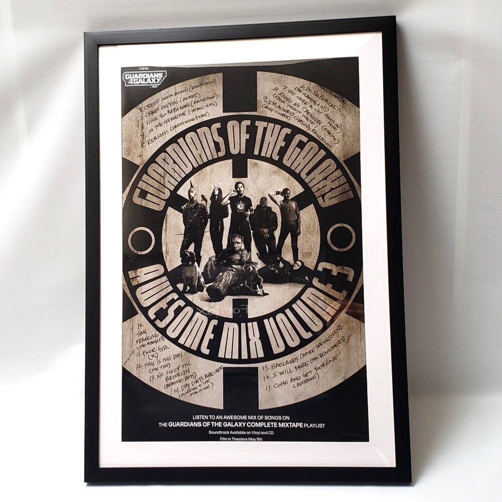 Guardians of the Galaxy Awesome Mix Volume 3 - Marvel Movie Framed Poster 2023